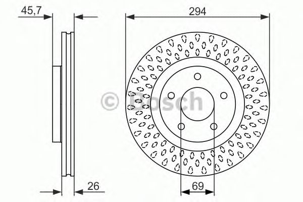 Тормозной диск BOSCH 0 986 479 751
