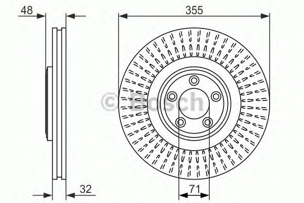Тормозной диск BOSCH 0 986 479 754