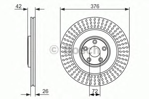 Тормозной диск BOSCH 0 986 479 756