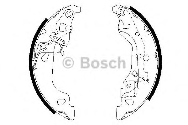 Тормозные колодки BOSCH 0 986 487 597