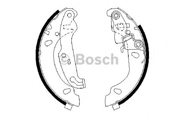 Тормозные колодки BOSCH 0 986 487 624