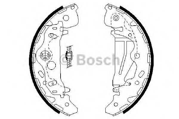 Тормозные колодки BOSCH 0 986 487 709