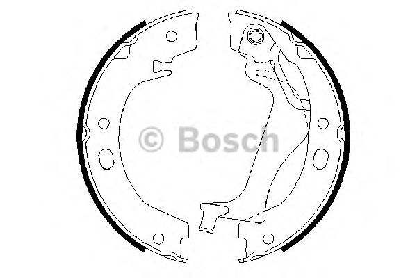 Тормозные колодки ручника BOSCH 0 986 487 713