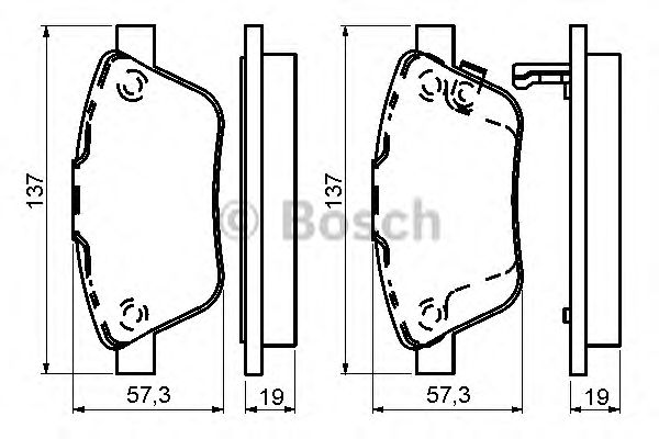 Тормозные колодки BOSCH 0 986 494 157