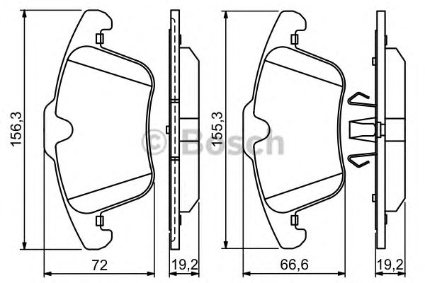 Тормозные колодки BOSCH 0 986 494 209