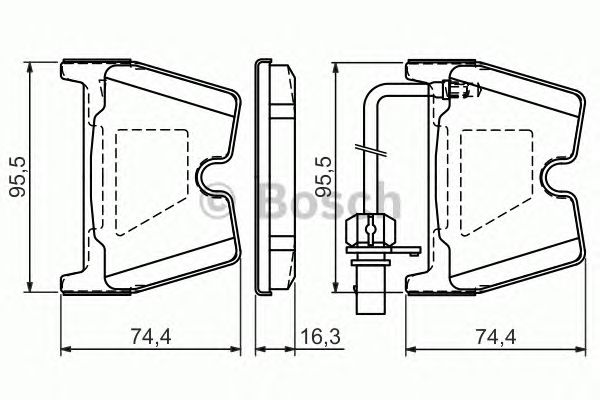 Тормозные колодки BOSCH 0 986 494 216