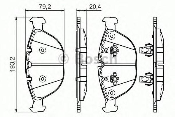 Тормозные колодки BOSCH 0 986 494 217