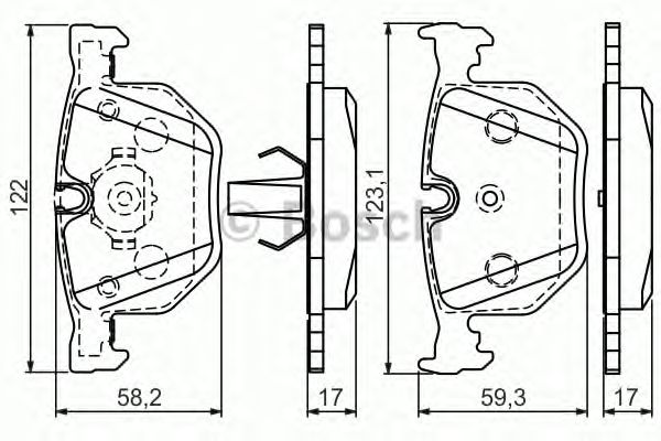 Тормозные колодки BOSCH 0 986 494 286
