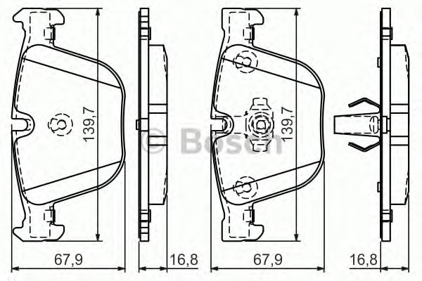 Тормозные колодки BOSCH 0 986 494 294