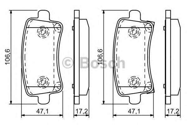 Тормозные колодки BOSCH 0 986 494 297