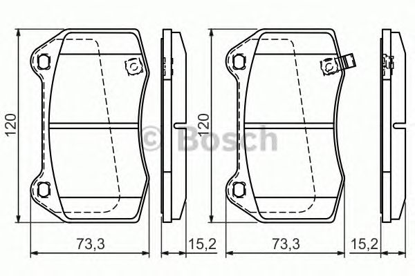 Тормозные колодки BOSCH 0 986 494 310