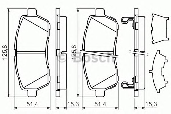 Тормозные колодки BOSCH 0 986 494 321