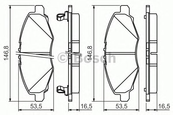 Тормозные колодки BOSCH 0 986 494 326