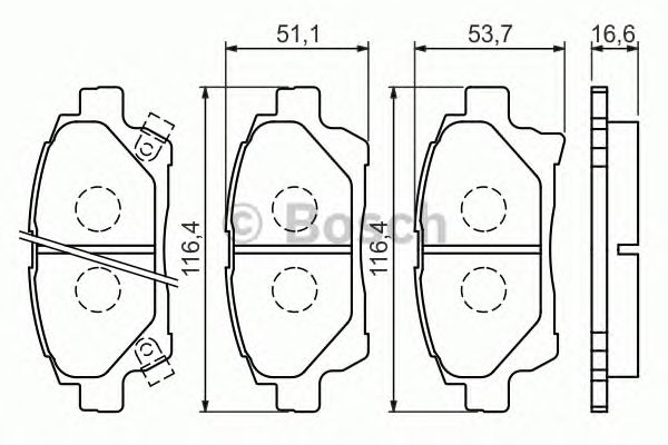 Тормозные колодки BOSCH 0 986 494 333