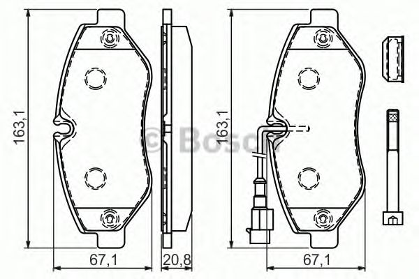 Тормозные колодки BOSCH 0 986 494 334