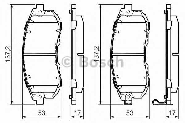 Тормозные колодки BOSCH 0 986 494 337