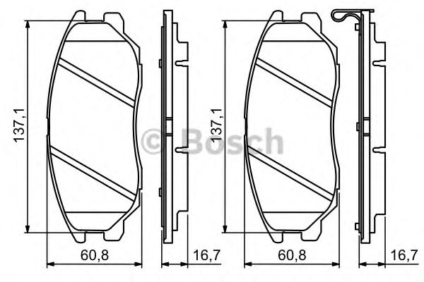 Тормозные колодки BOSCH 0 986 494 347