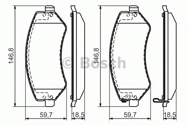 Тормозные колодки BOSCH 0 986 494 357