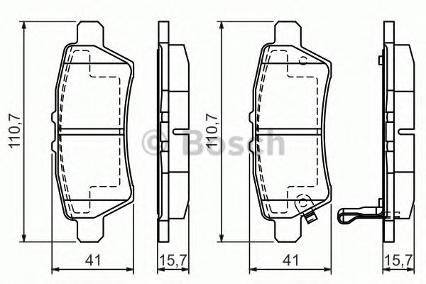 Тормозные колодки BOSCH 0 986 494 369
