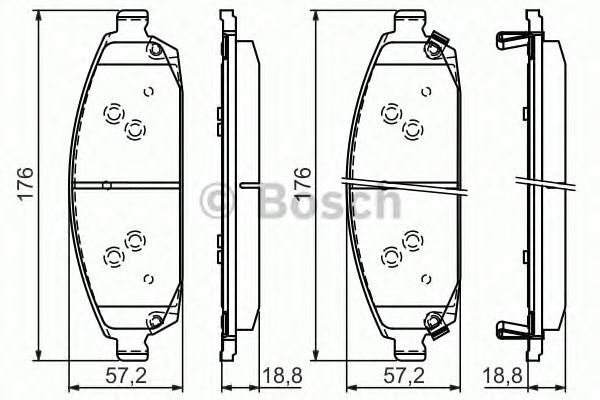 Тормозные колодки BOSCH 0 986 494 370