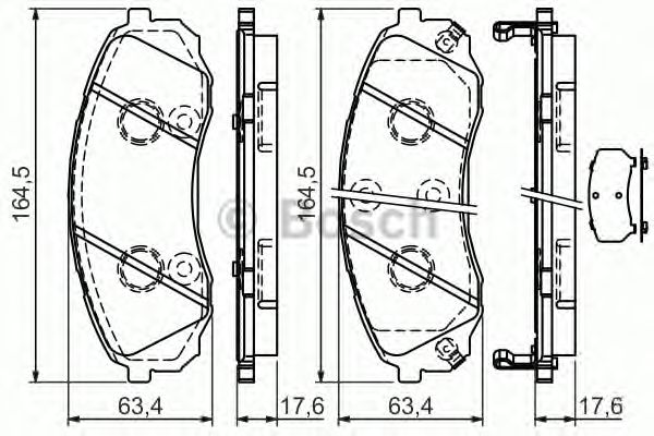 Тормозные колодки BOSCH 0 986 494 377