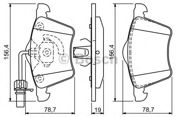 Тормозные колодки BOSCH 0 986 494 390