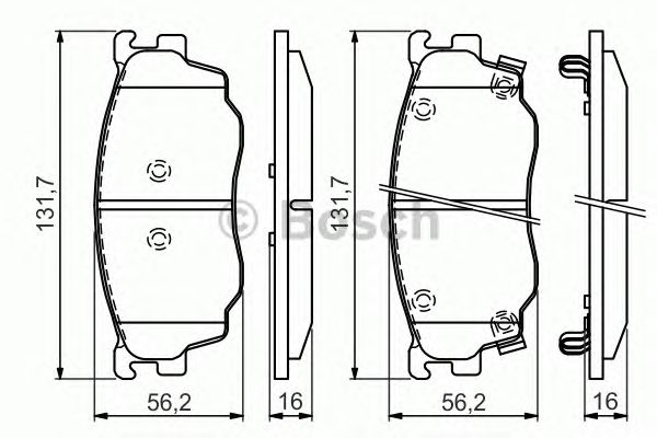 Тормозные колодки BOSCH 0 986 494 394