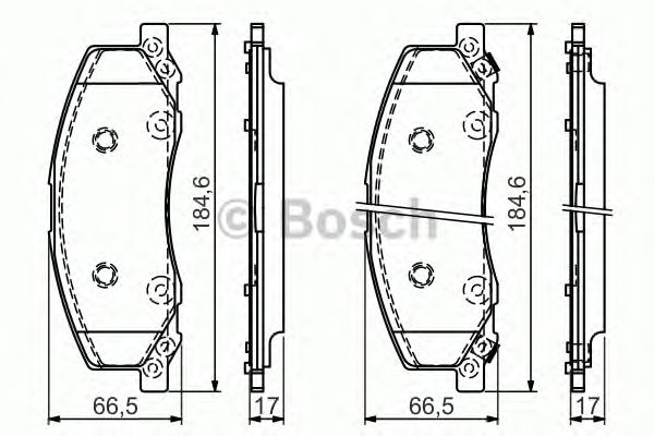 Тормозные колодки BOSCH 0 986 494 398