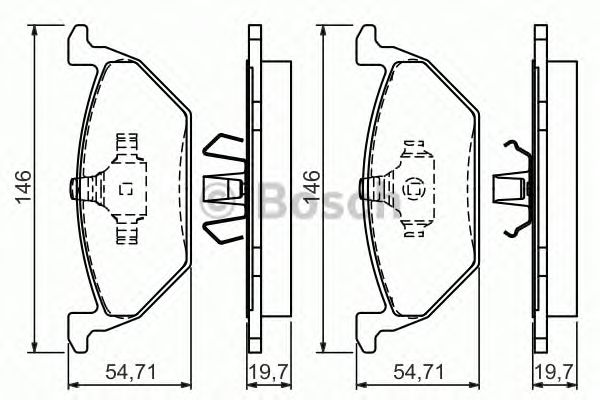 Тормозные колодки BOSCH 0 986 495 004