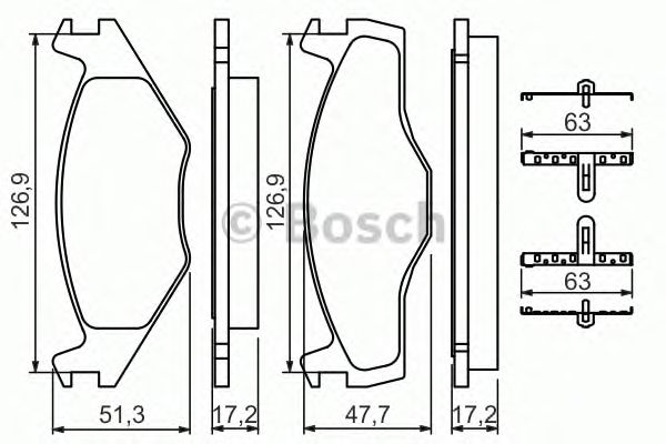 Тормозные колодки BOSCH 0 986 494 057