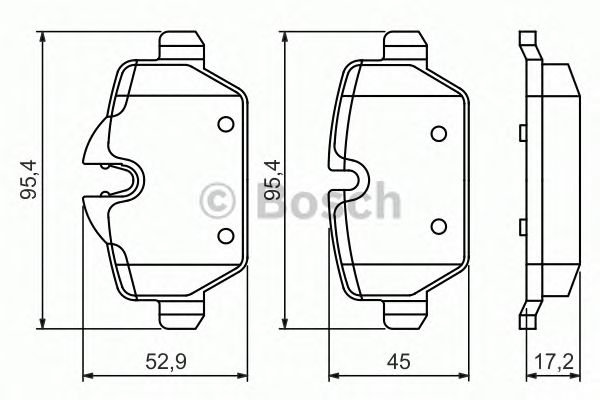 Тормозные колодки BOSCH 0 986 494 461