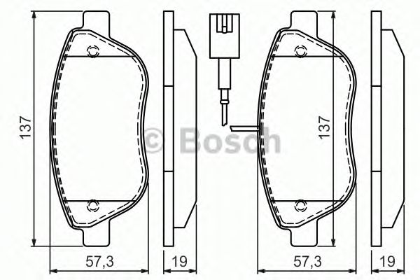 Тормозные колодки BOSCH 0 986 494 464