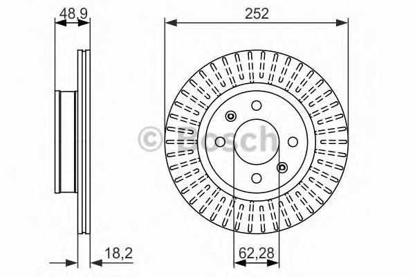 Гальмівний диск BOSCH 0 986 479 770