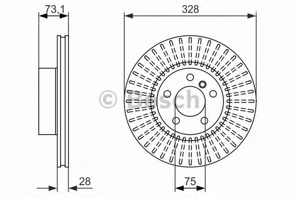 Тормозной диск BOSCH 0 986 479 771