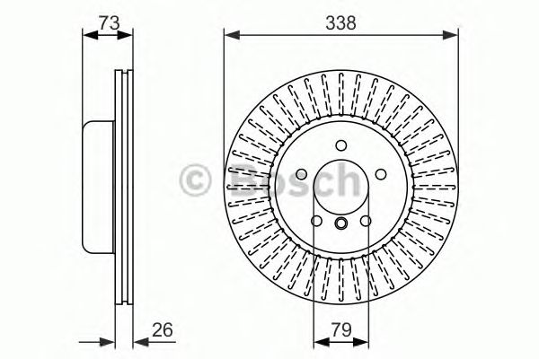 Тормозной диск BOSCH 0 986 479 773