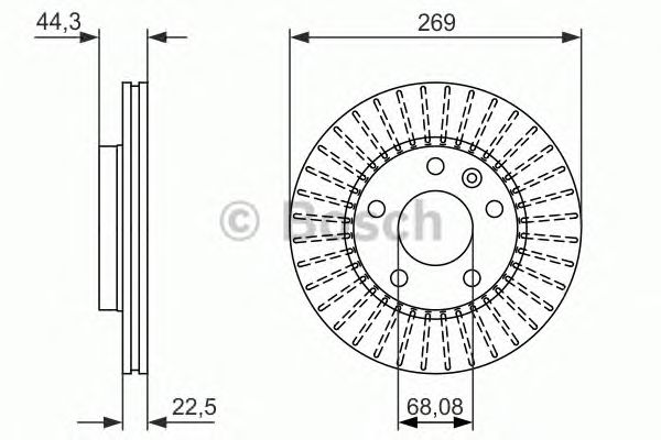 Гальмівний диск BOSCH 0 986 479 779