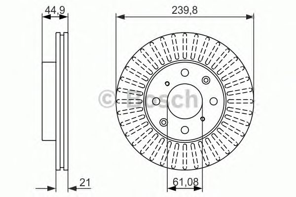 Тормозной диск BOSCH 0 986 479 832