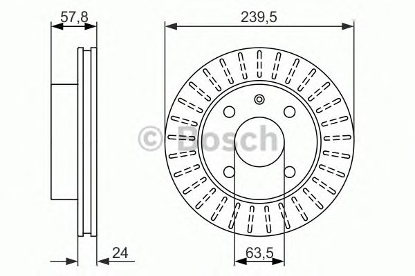 Гальмівний диск BOSCH 0 986 479 836