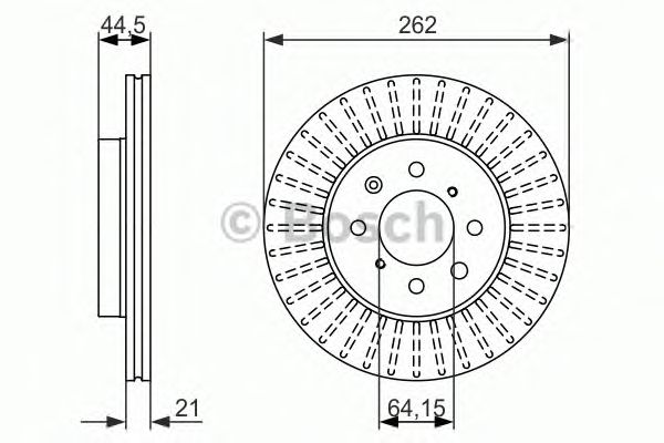 Тормозной диск BOSCH 0 986 479 838