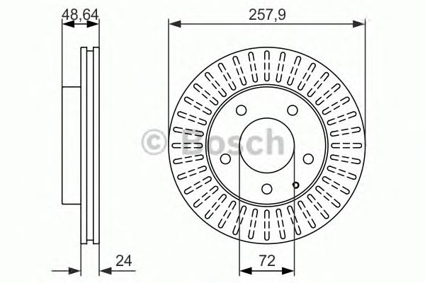Тормозной диск BOSCH 0 986 479 844