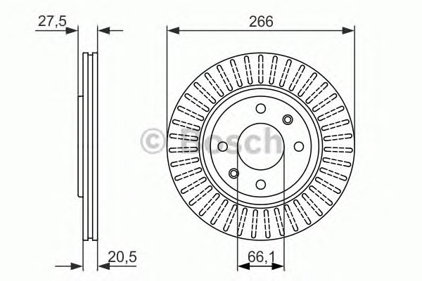 Тормозной диск BOSCH 0 986 479 849