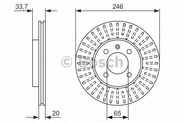 Тормозной диск BOSCH 0 986 479 853