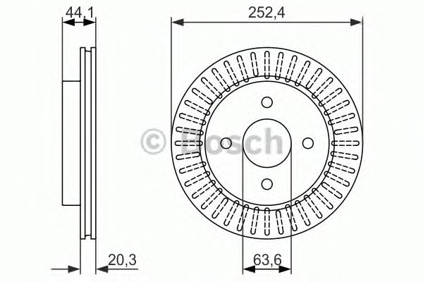 Тормозной диск BOSCH 0 986 479 887