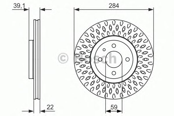 Тормозной диск BOSCH 0 986 479 907
