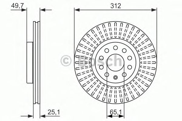 Тормозной диск BOSCH 0 986 479 932