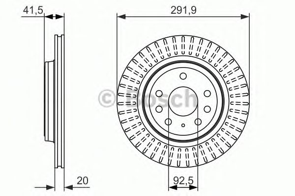 Тормозной диск BOSCH 0 986 479 950