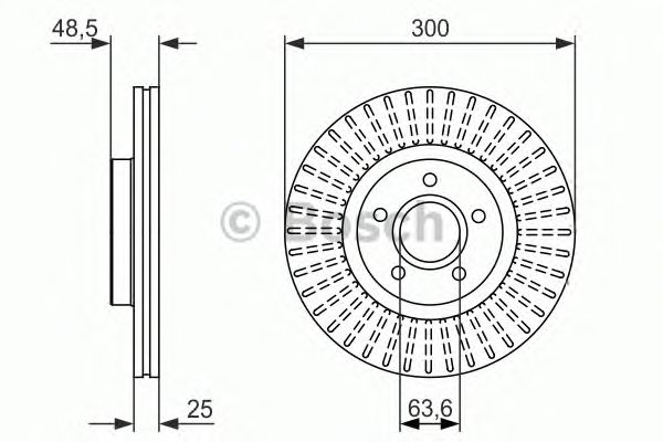 Тормозной диск BOSCH 0 986 479 956