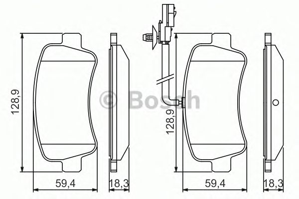 Тормозные колодки BOSCH 0 986 494 500