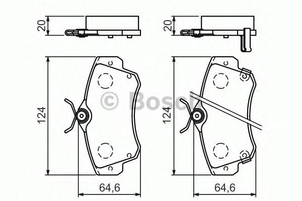 Тормозные колодки BOSCH 0 986 494 029