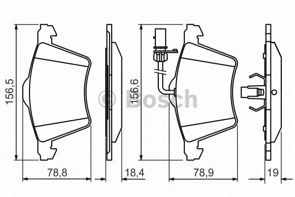 Тормозные колодки BOSCH 0 986 494 415